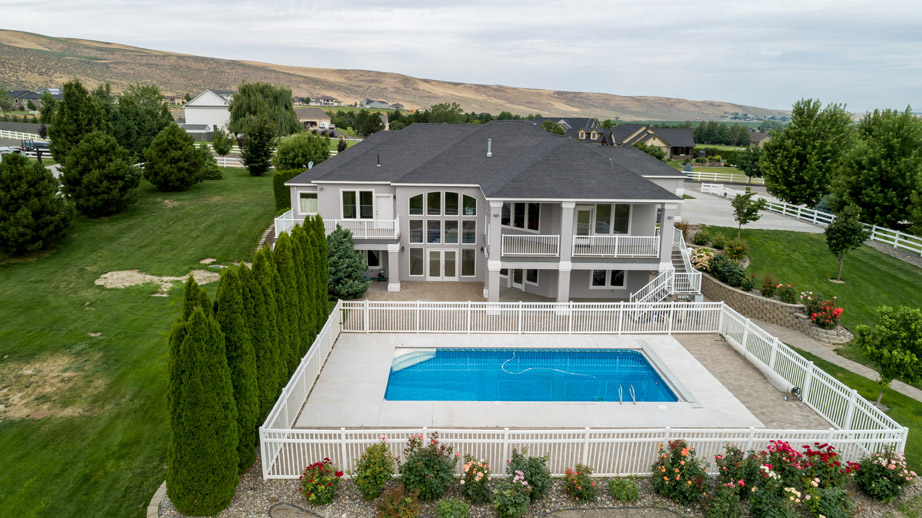 Back Yard with Pool 1 Aerial