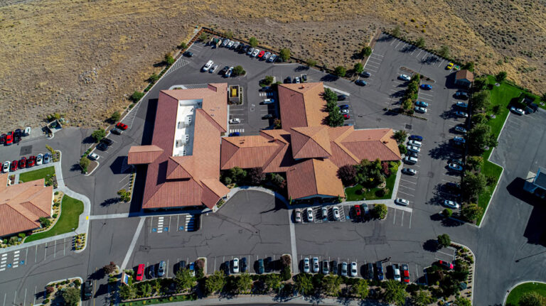 Overhead Medical Building Aerial 1