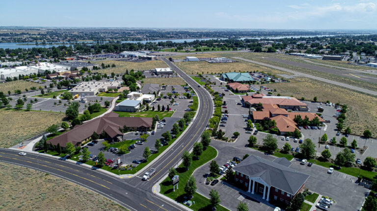 Various Medical Building Aerial